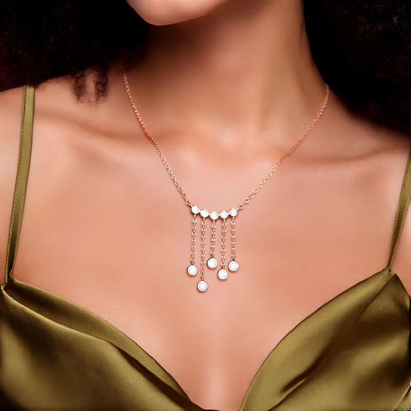 Collar en plata con Zircón (M de Luca)