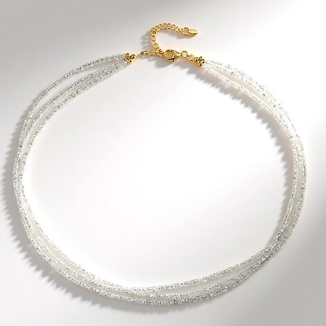 Collana in argento con Zaffiro Bianco