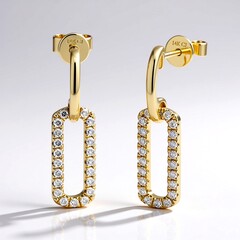 Orecchini in oro con Diamante I1 (H) (CIRARI)