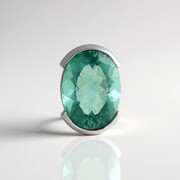 Ciondolo in argento con Fluorite Verde (MONOSONO COLLECTION)