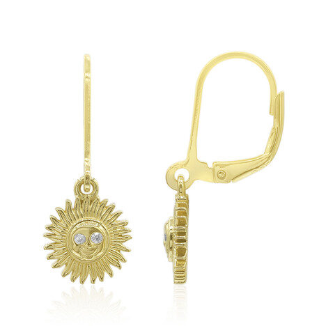 Zirkon-Silberohrringe