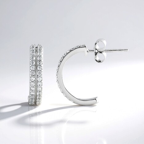 Orecchini in argento con Zircone