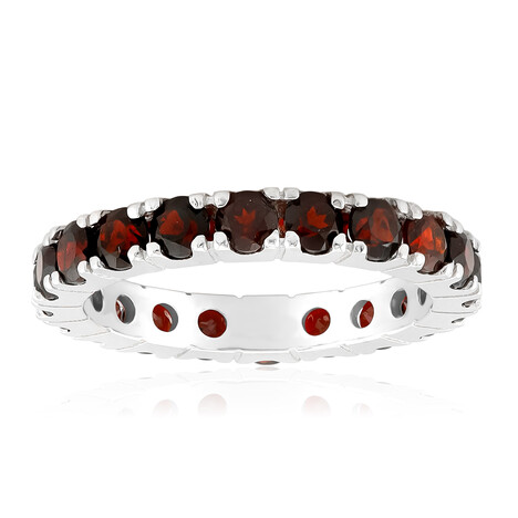Garnet Silver Ring