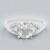 Anello placcato in platino con Goshenite