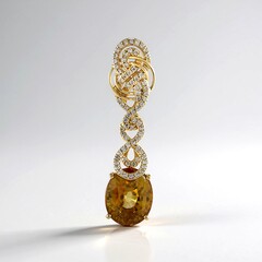 Ciondolo in oro con Zircone Giallo (de Melo)