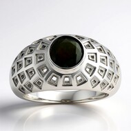 Anillo en plata con Ópalo de Mezezo (SAELOCANA)