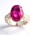 Anello in argento con Fluorite Rosa (Gems en Vogue)