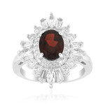 Bague en argent et Grenat