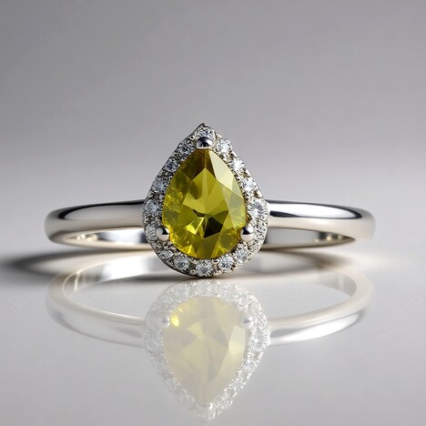 Anello in argento con Idocrasio