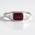Anello in argento con Rubino del Madagascar