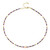 Peach Freshwater Pearl Silver Necklace