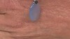 Zilveren hanger met een Aqua Chalcedoon (MONOSONO COLLECTION)