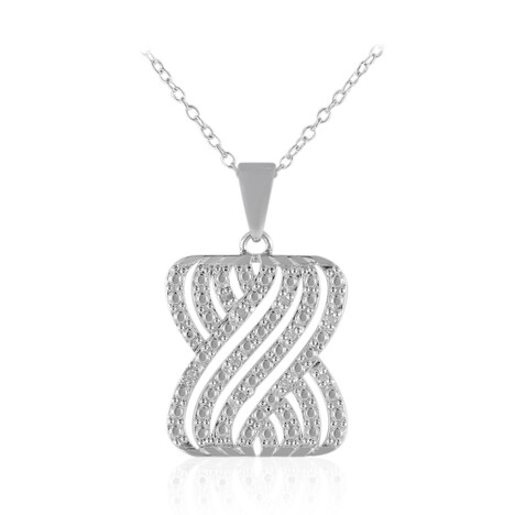 Collar en plata con Diamante I3 (I)