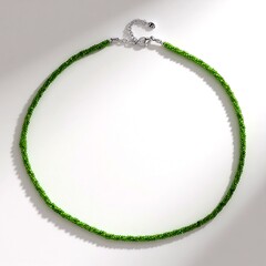 Collana in argento con Diopside Russo