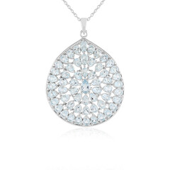 Collana in argento con Topazio Blu Cielo