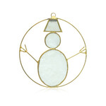 Capiz-Muschel-Dekoanhänger