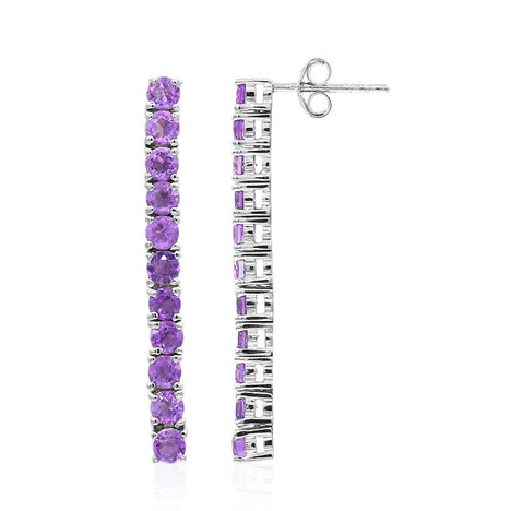 Amethyst-Silberohrringe