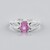 Anello in oro con Spinello Rosa Luc Yen (AMAYANI)
