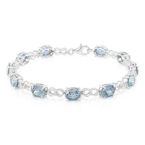 Mondschein-Topas-Silberarmband