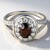 Anello in argento con Zircone Cioccolato