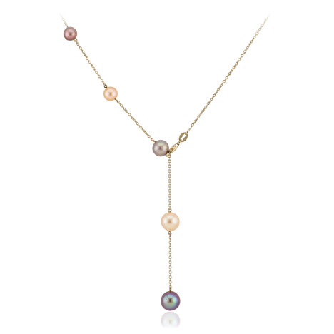 Ming-Perlen-Silbercollier