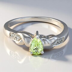 Anello in argento con Tormalina Cuprian