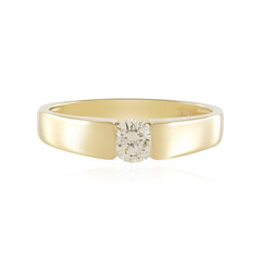 Anello in oro con Diamante Cioccolato I2