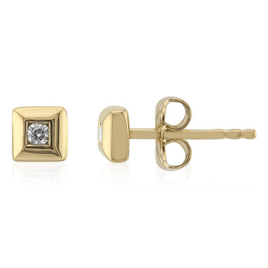 Orecchini in argento con Diamante SI1 (G) (Annette)