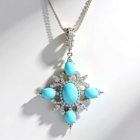 Collana in argento con Larimar (Dallas Prince Designs)