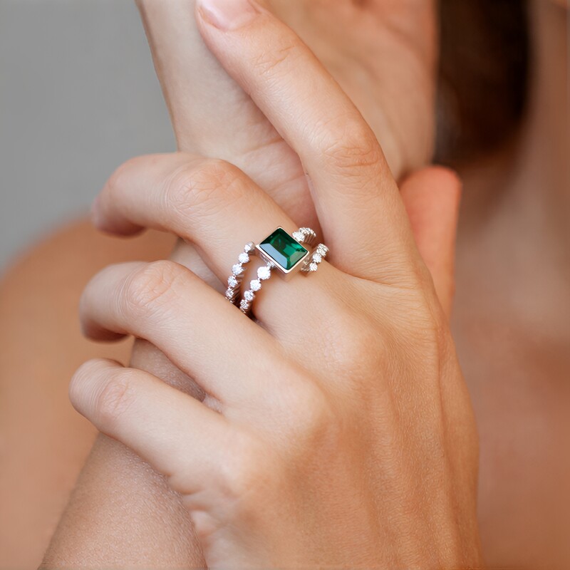 Bague en or et Tourmaline du Brésil (de Melo)