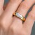 9K VVS1 (G) Diamond Gold Ring (Annette)