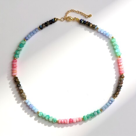 Collana in argento con Opale Rosa