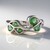 Anello in argento con Apatite Cromo