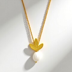 Collana in argento con Perla d'Acqua Dolce Bianca