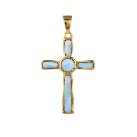 Larimar-Silberanhänger