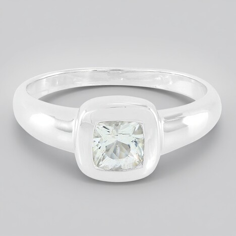 Anello in argento con Berillo Himalayano