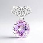 Ciondolo in argento con Ametista Boliviana (MONOSONO COLLECTION)
