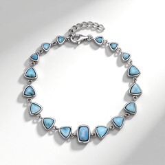 Bracciale in argento con Larimar