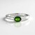 Bague en argent et Diopside de Russie
