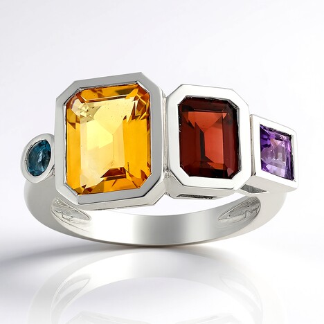 Bague en argent et Citrine (Pallanova)