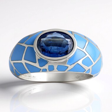 Nepal Kyanite Silver Ring (SAELOCANA)
