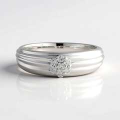 Anello in argento con Diamante I2 (H) (de Melo Essence)