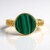 Bague en argent et Malachite (Ornaments by de Melo)