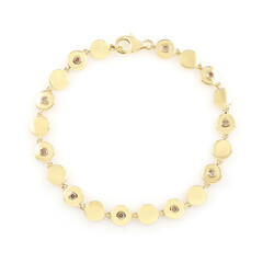 Brazalete en plata con Diamante chocolate I2