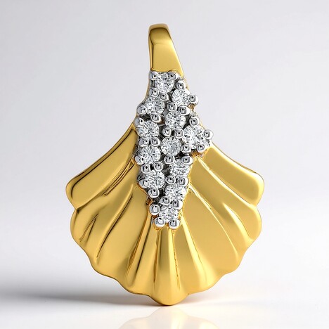 Ciondolo in argento con Diamante I1 (G) (Annette)