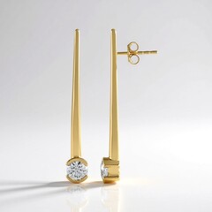 Orecchini in oro con Diamante IF (G) (de Melo Gold)