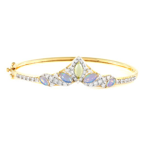 Zilveren armband met Welo-opalen