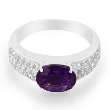 Amethyst-Silberring