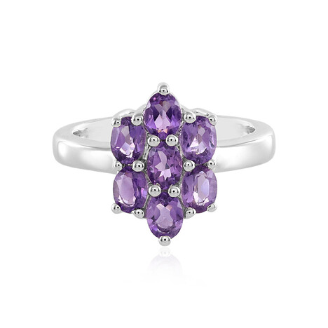 Anillo en plata con Amatista