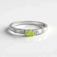 Anello in argento con Sfene